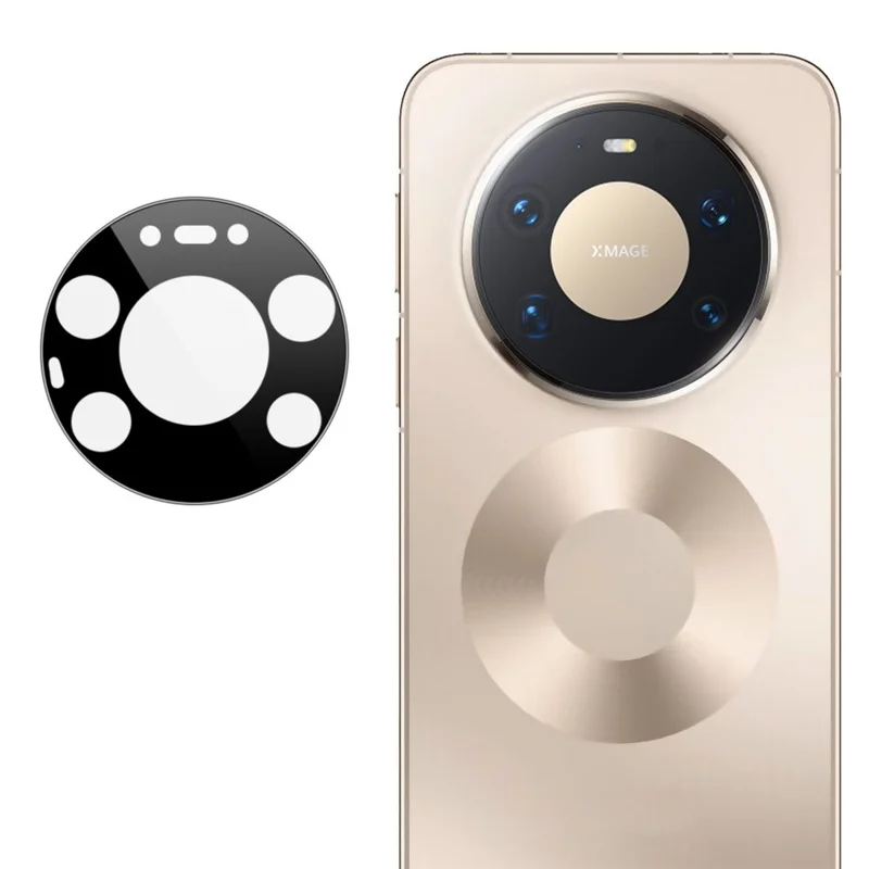 IMAK para Huawei Mate 80 Pro Max Protector de Lente de Cámara de Vidrio Templado con Marco de Posicionamiento Automático, Versión Negra
