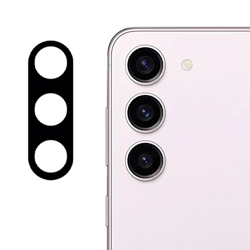 For Samsung Galaxy S26 Tempered Glass Lens Protector Black Silk Printing Camera Lens Film