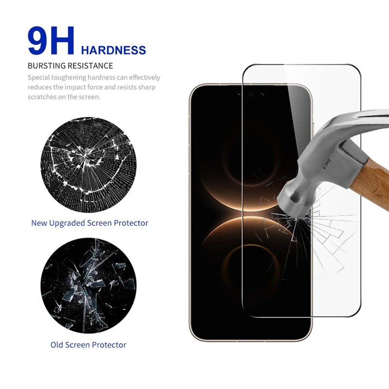 RURIHAI For Huawei Mate 80 Pro Max / Mate 80 RS Ultimate Full Screen Protector Secondary Hardening High Aluminium-Silicon Glass Film