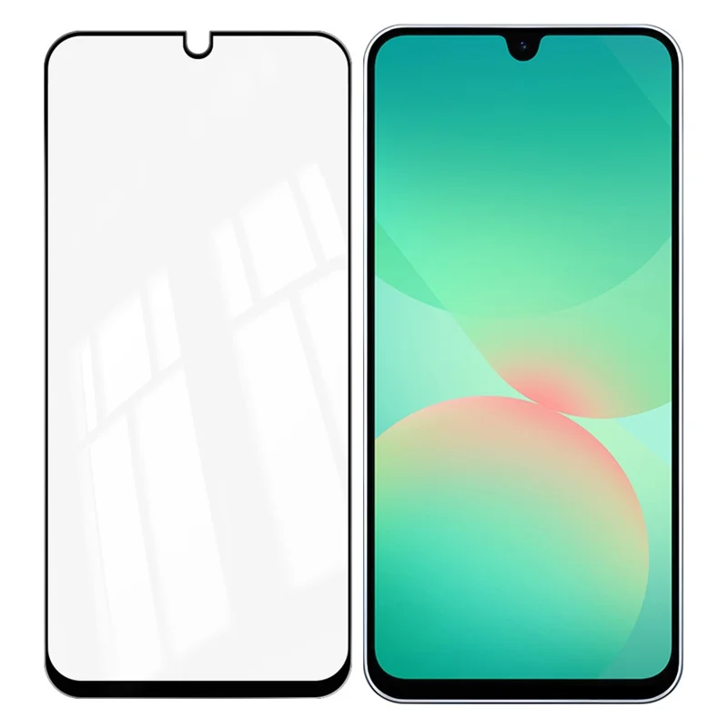 RURIHAI Protector de Pantalla Completa para Samsung Galaxy A27, Película de Vidrio de Alta Resistencia de Aluminio-Silicio con Doble Temple