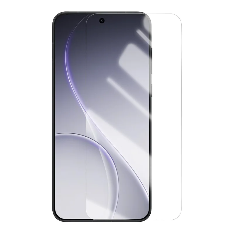 RURIHAI Protector de Pantalla para Oppo Reno15 5G 0,26 mm 2,5D de Vidrio de Alta Silicona de Aluminio con Adhesivo Completo (NO Cobertura Total)