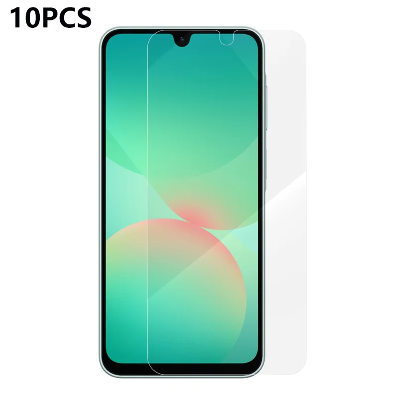 RURIHAI 10 Unidades Protector de Pantalla para Samsung Galaxy A27, Película de Vidrio de Alta Silicona de Aluminio con Adhesivo Completo, 0.26 mm, Borde Curvado 2.5D (NO Cubrimiento Total)