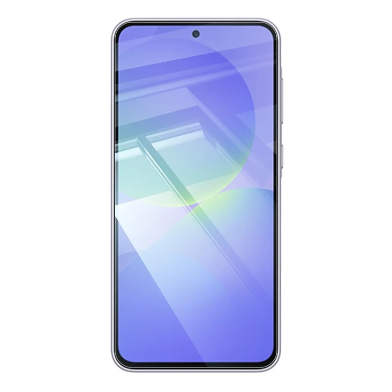 RURIHAI 10 Unidades para Samsung Galaxy A37 / A57 Protector de Pantalla 0.26mm 2.5D de Vidrio de Alta Silicona de Aluminio con Adhesivo Completo (NO Cobertura Total)