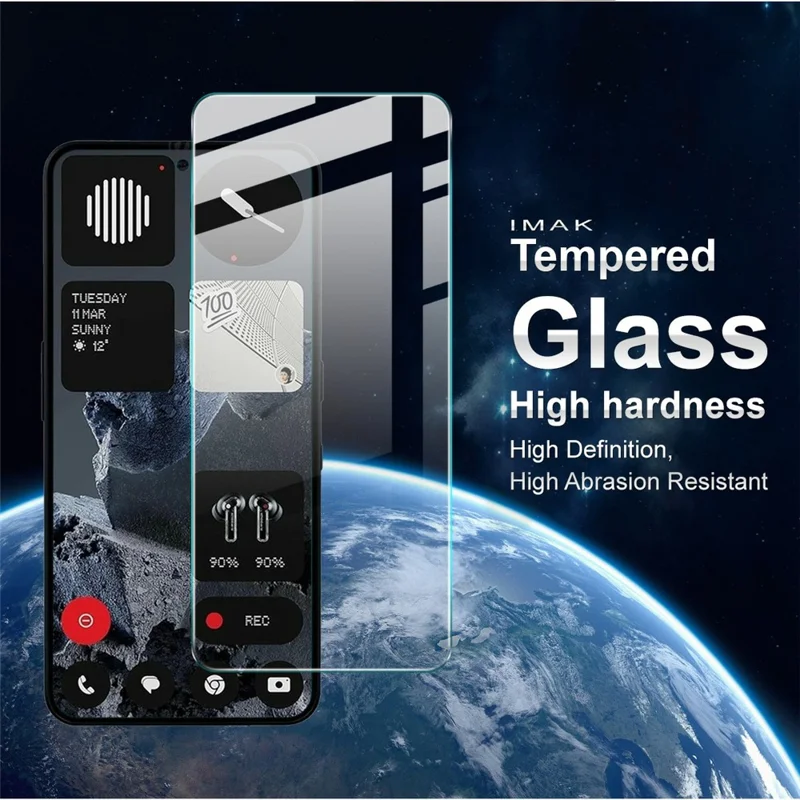 IMAK H Series For Nothing Phone (3a) Lite 5G Screen Protector Tempered Glass Film (Not Complete Coverage) (Fingerprint Unlock)