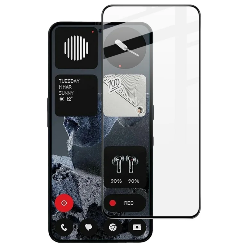 IMAK Pro+ Series For Nothing Phone (3a) Lite 5G Screen Protector Full Coverage Tempered Glass Film (Fingerprint Unlock)