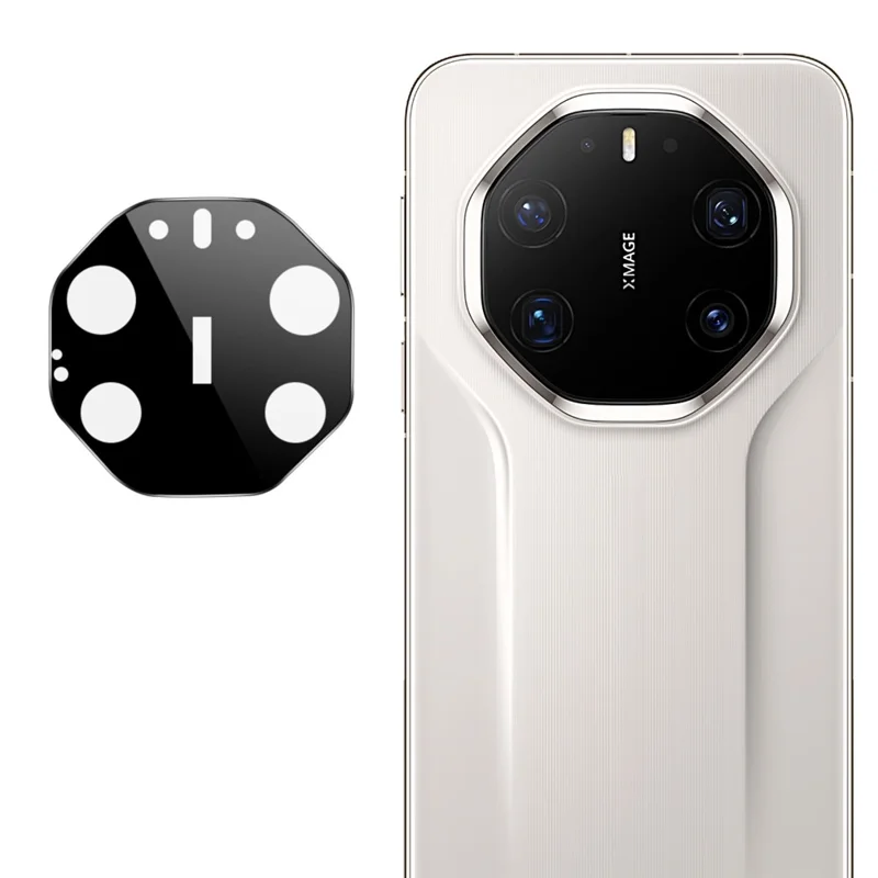 IMAK For Huawei Mate 80 RS Ultimate Tempered Glass Full Cover Camera Lens Protector with Self Positioning Frame (Black Version)