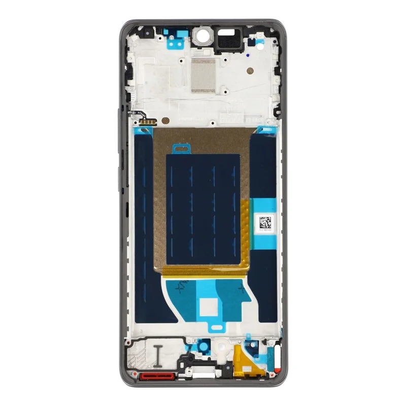 For Realme 14 Pro 5G Middle Plate Frame Repair Part (A-Side) (without Logo) - Black