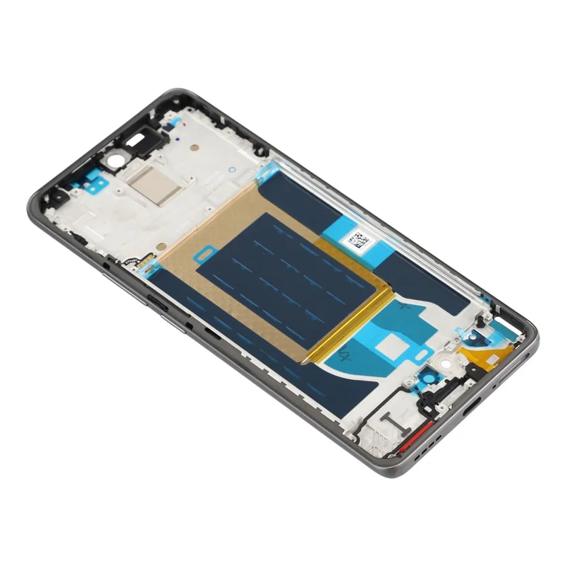 For Realme 14 Pro 5G Middle Plate Frame Repair Part (A-Side) (without Logo) - Black