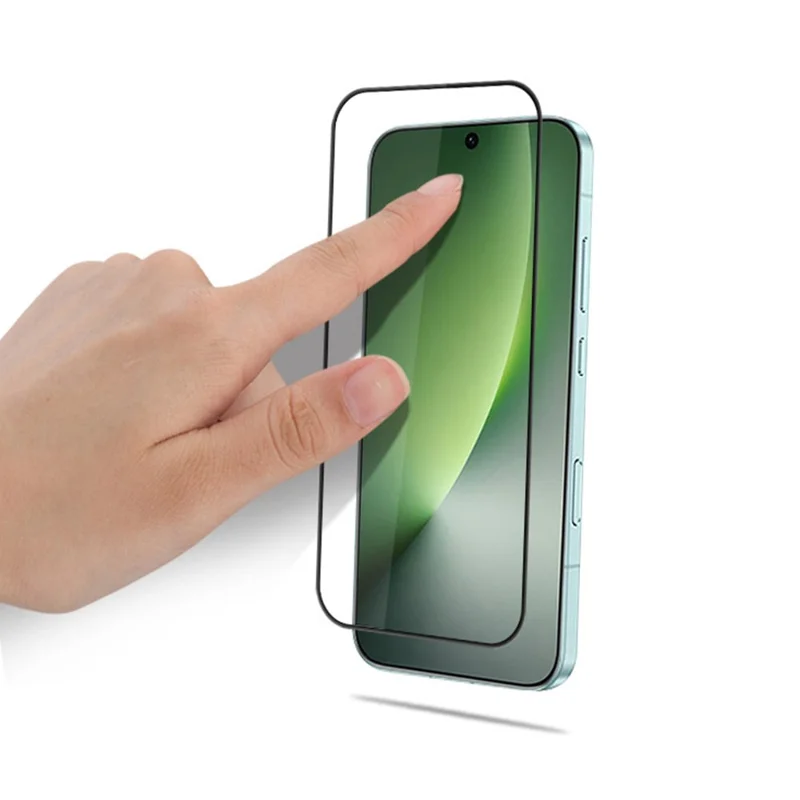 MOCOLO per Honor Magic8 5G Protettore Schermo Intero Anti-Rottura Stampa Seta Film in Vetro Temperato con Colla Totale - Nero