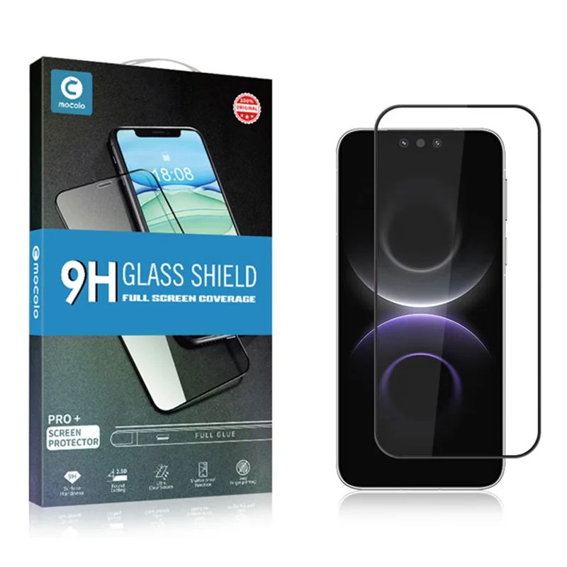 MOCOLO Tempered Glass For Huawei Mate 80 Pro  /  80 Full Screen Anti-Shatter Silk Printing Full Glue Tempered Glass Film