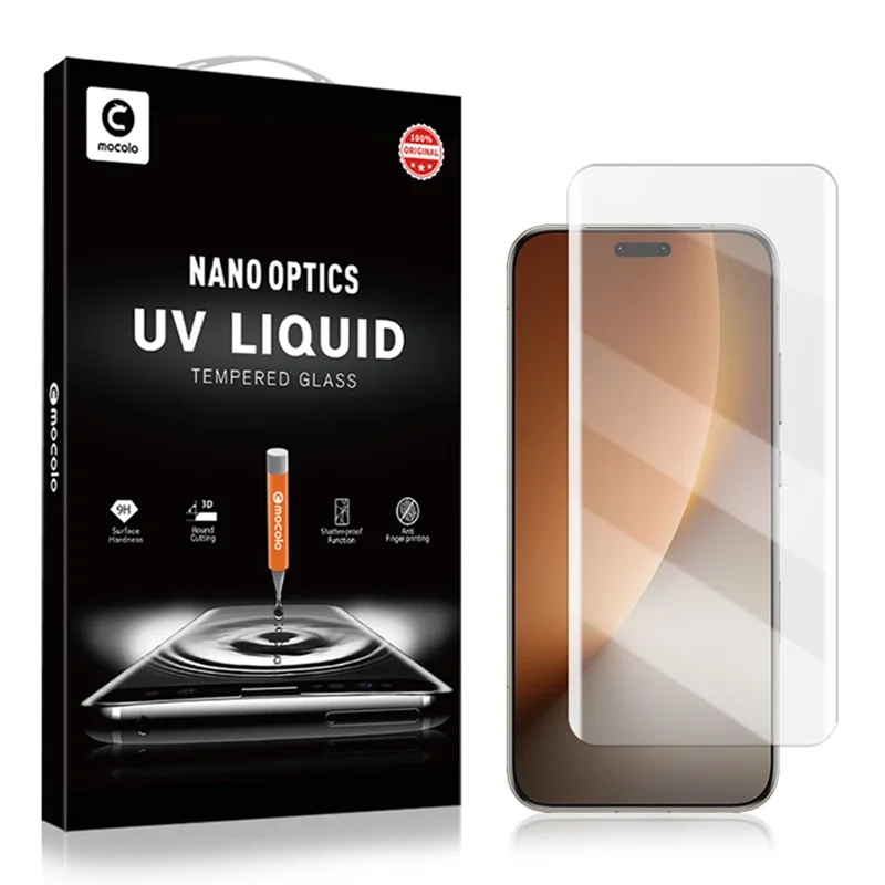 MOCOLO For Honor Magic8 Pro 5G Screen Protector Tempered Glass UV Liquid Film 3D Curved Full Coverage