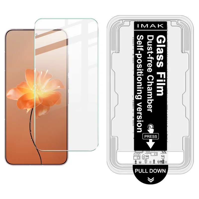 IMAK H Series For Meizu 22 Tempered Glass Screen Protector Easy Installation Film with Auto Dust-Remove Tool Kit (NOT Complete Covering) (Fingerprint Unlock)