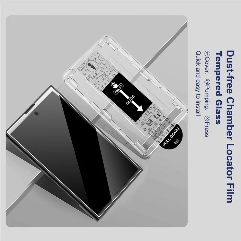 IMAK H Series For Meizu 22 Tempered Glass Screen Protector Easy Installation Film with Auto Dust-Remove Tool Kit (NOT Complete Covering) (Fingerprint Unlock)