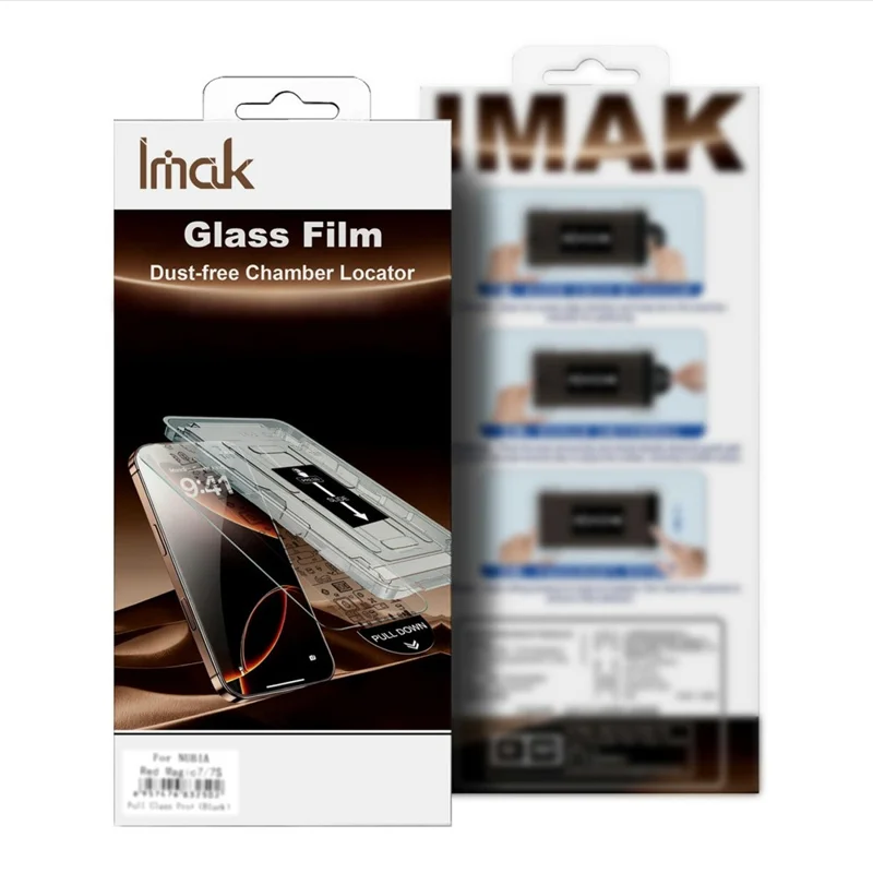 IMAK H Series For Meizu 22 Tempered Glass Screen Protector Easy Installation Film with Auto Dust-Remove Tool Kit (NOT Complete Covering) (Fingerprint Unlock)