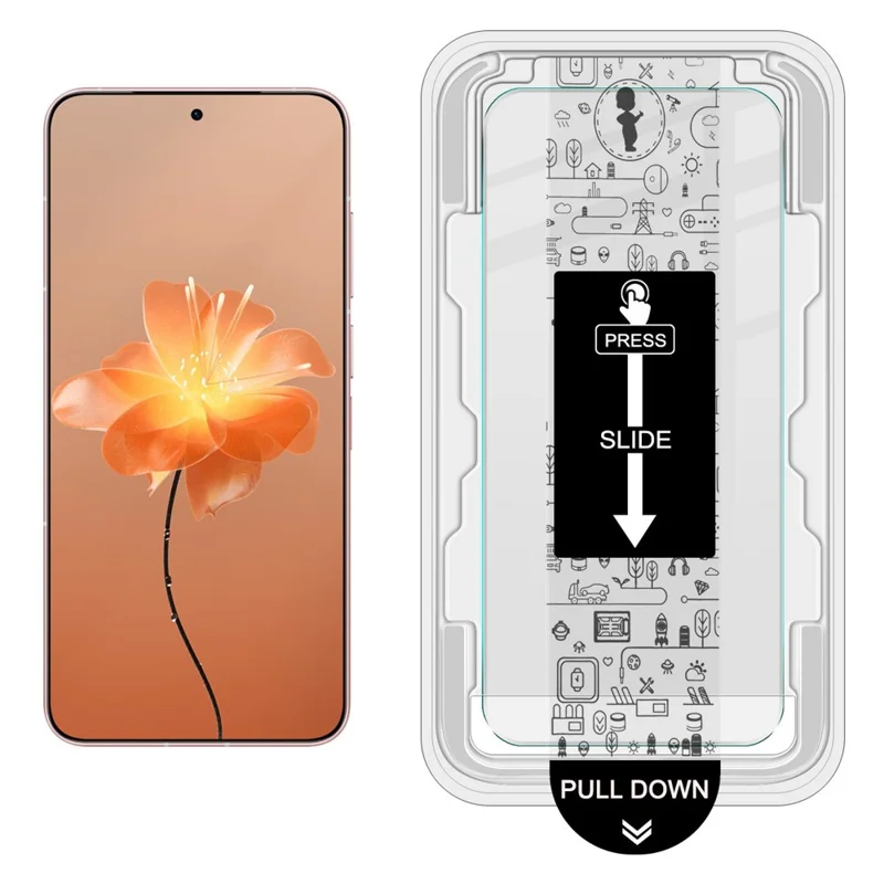 IMAK H Series For Meizu 22 Tempered Glass Screen Protector Easy Installation Film with Auto Dust-Remove Tool Kit (NOT Complete Covering) (Fingerprint Unlock)