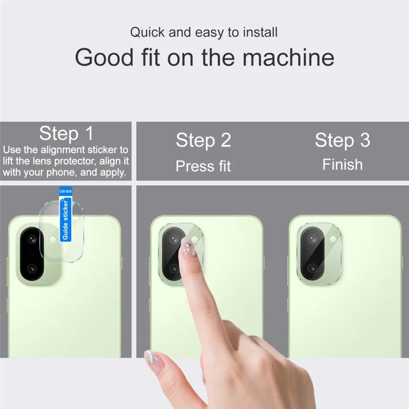 IMAK Protettore Obiettivo Fotocamera per OnePlus Ace 6 5G / Ace 6T 5G / 15R 5G Sottile Pellicola in Vetro Temperato Copertura Totale