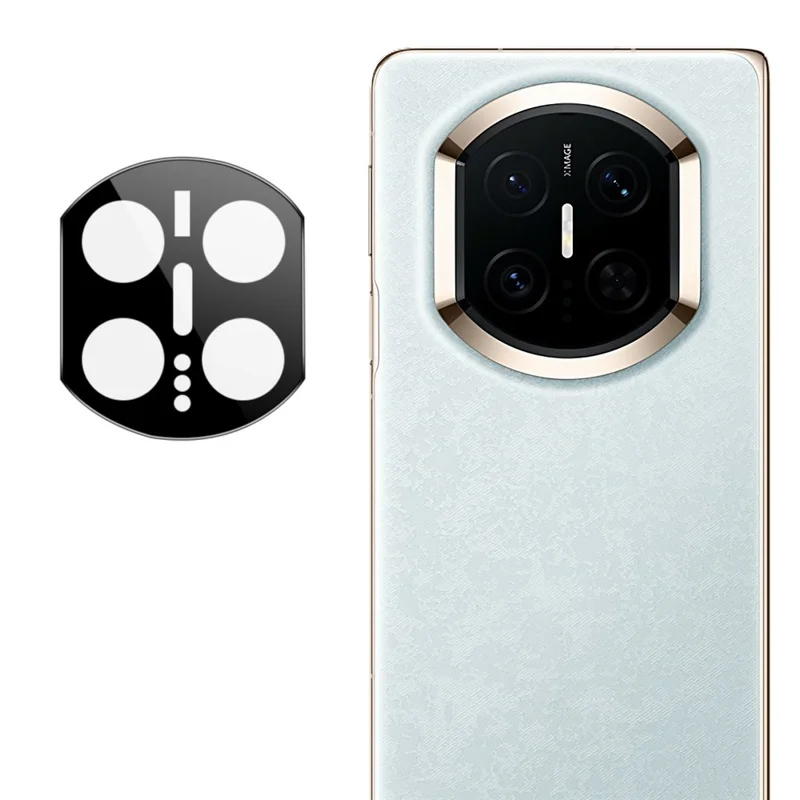 IMAK voor Huawei Mate X7 Gehard Glas Volledige Dekking Camera Lensbeschermer met Zelfpositionerend Frame (Zwarte Versie)