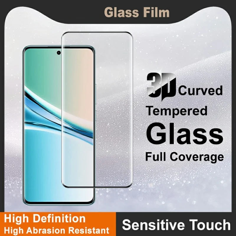 IMAK For Xiaomi Redmi Note 15 5G (Global) Full Screen Protector 3D Curved Edge Side Glue Tempered Glass Film (Fingerprint Unlock)
