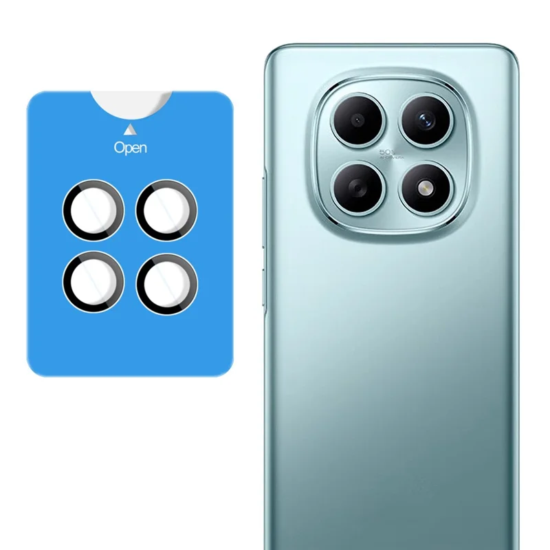 IMAK til Xiaomi Redmi Note 15 5G (Global) Hærdet Glas Kamera Linsebeskytter med Selvpositioneringsramme (Formindsket Version)