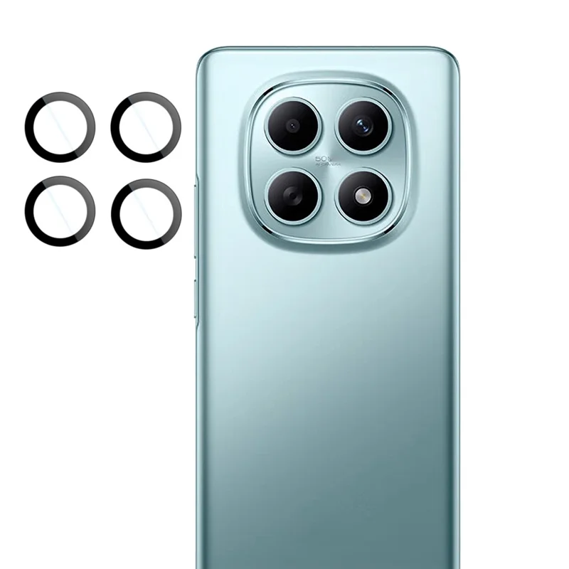 IMAK til Xiaomi Redmi Note 15 5G (Global) Hærdet Glas Kamera Linsebeskytter med Selvpositioneringsramme (Formindsket Version)