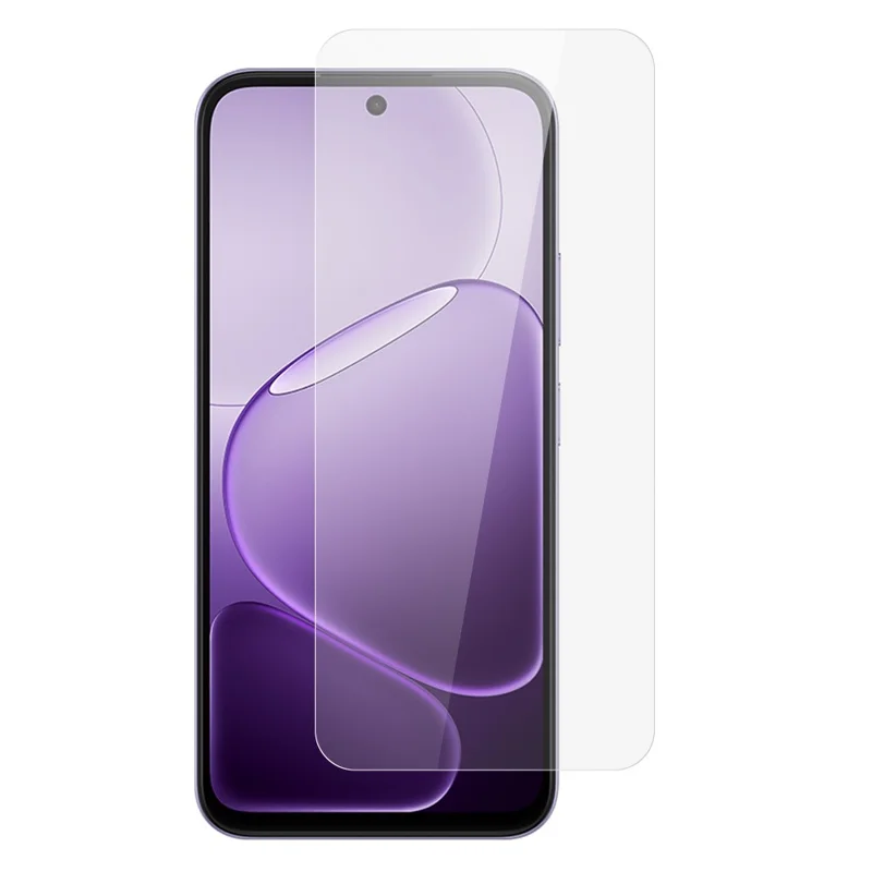 Für Oppo A6x 4G Displayschutz 0,3 mm abgerundete Kanten, ultraklar, aus gehärtetem Glas, keine vollständige Abdeckung