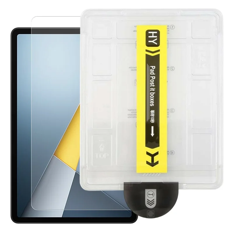 For Xiaomi Poco Pad M1 Screen Protector Full Coverage Tempered Glass HD Film with Automatic Dust Removal Tool