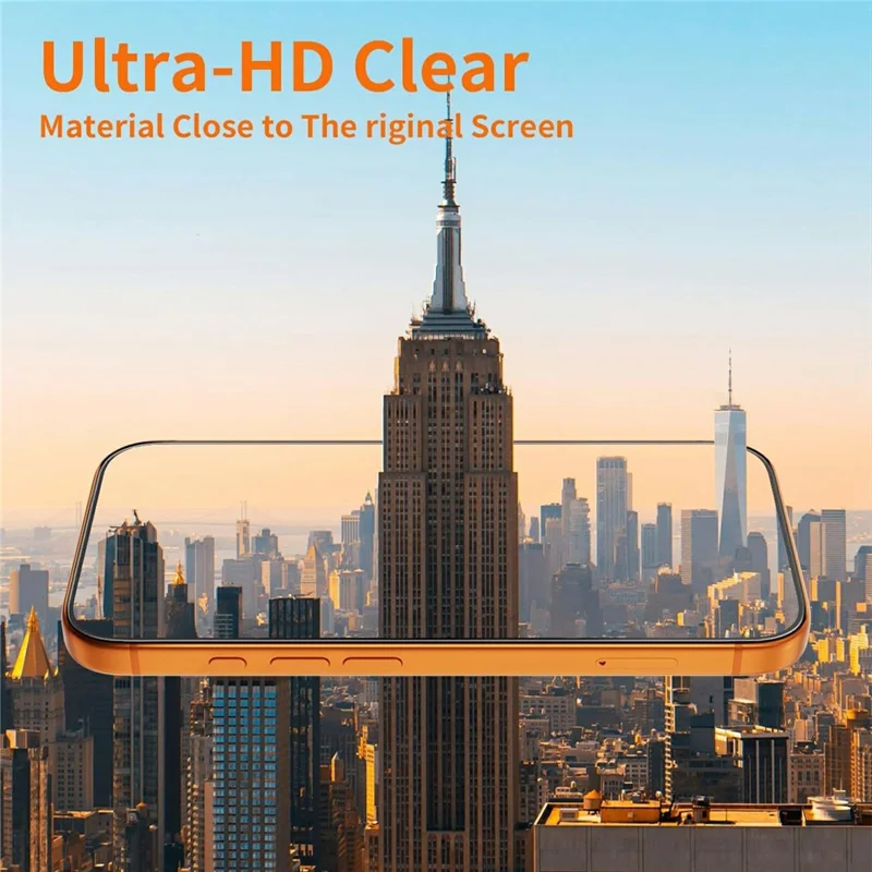 10Pcs For iPhone 17 Pro Max Screen Protector 3D Large Arc Edge Thick Glue HD Clear High Aluminium-silicon Glass Film (NOT Complete Covering)