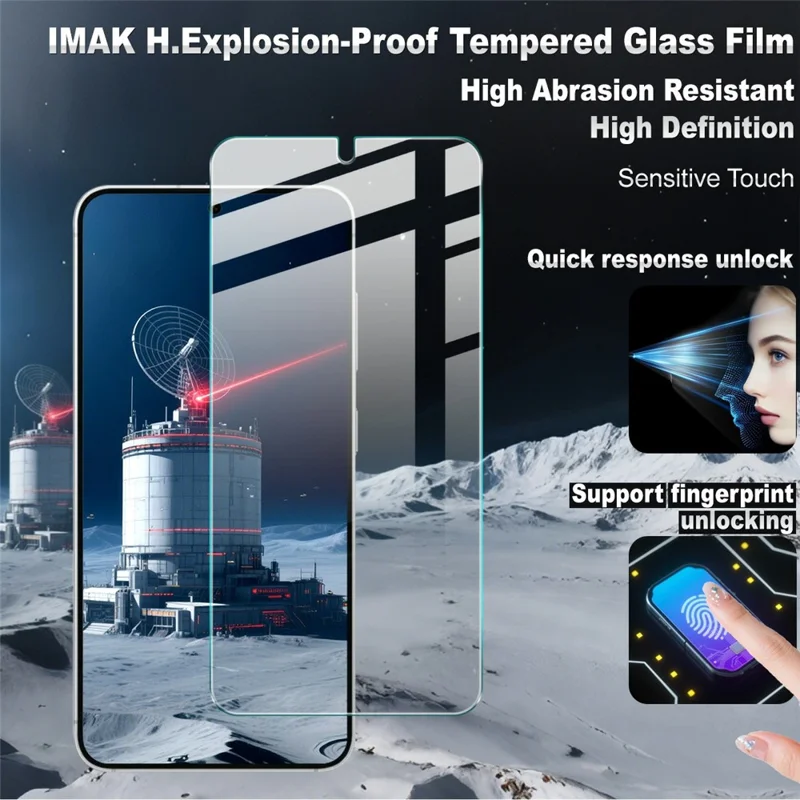 IMAK H Series For Samsung Galaxy S26 / S26 Pro Screen Protector Tempered Glass Film (Not Complete Coverage) (Fingerprint Unlock)