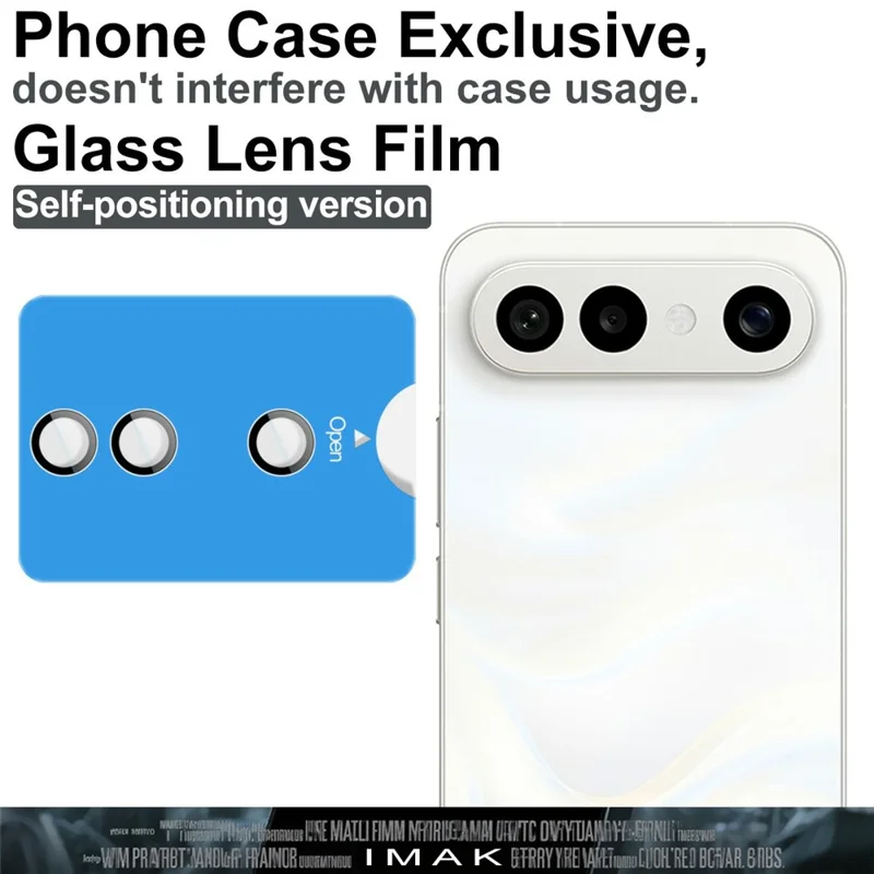 IMAK For vivo S50 Pro mini 5G Tempered Glass Camera Lens Protector with Self Positioning Frame (Scaled Down Version)