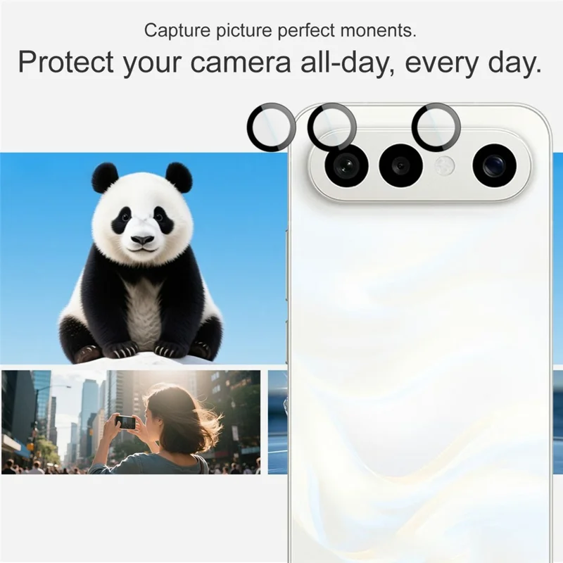 IMAK For vivo S50 Pro mini 5G Tempered Glass Camera Lens Protector with Self Positioning Frame (Scaled Down Version)