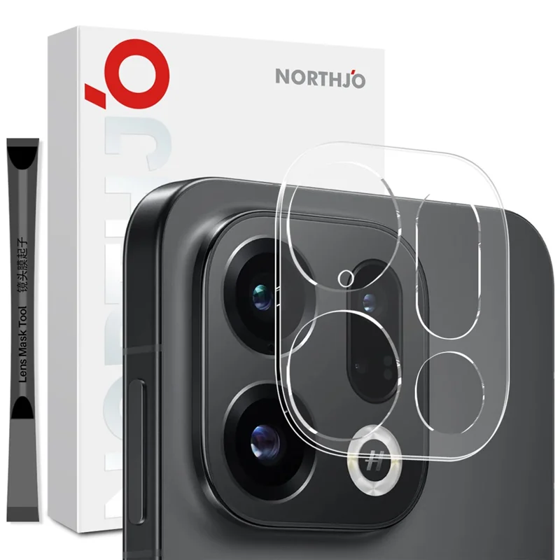 NORTHJO Camera Lens Protector For Oppo Find X9 5G Tempered Glass HD Clear 3D Full Coverage
