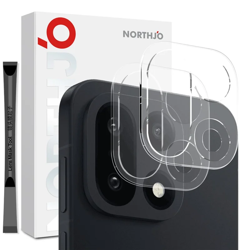 NORTHJO 2Pcs Camera Lens Protector For OnePlus 15 5G Tempered Glass Clear 3D Integrated Full Coverage