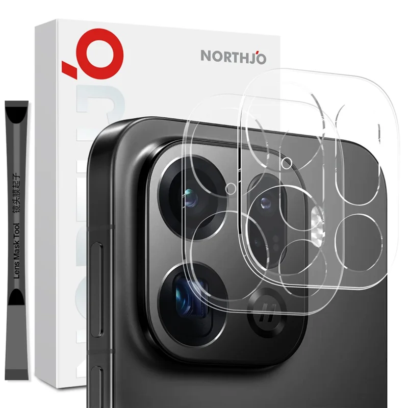 NORTHJO 2Pcs Camera Lens Protector For Oppo Find X9 Pro 5G Tempered Glass Clear 3D Integrated Full Coverage
