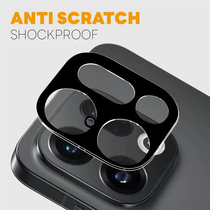 NORTHJO 2Pcs Camera Lens Protector For Oppo Find X9 5G Black Silk Printing 3D Clear Tempered Glass Lens Film