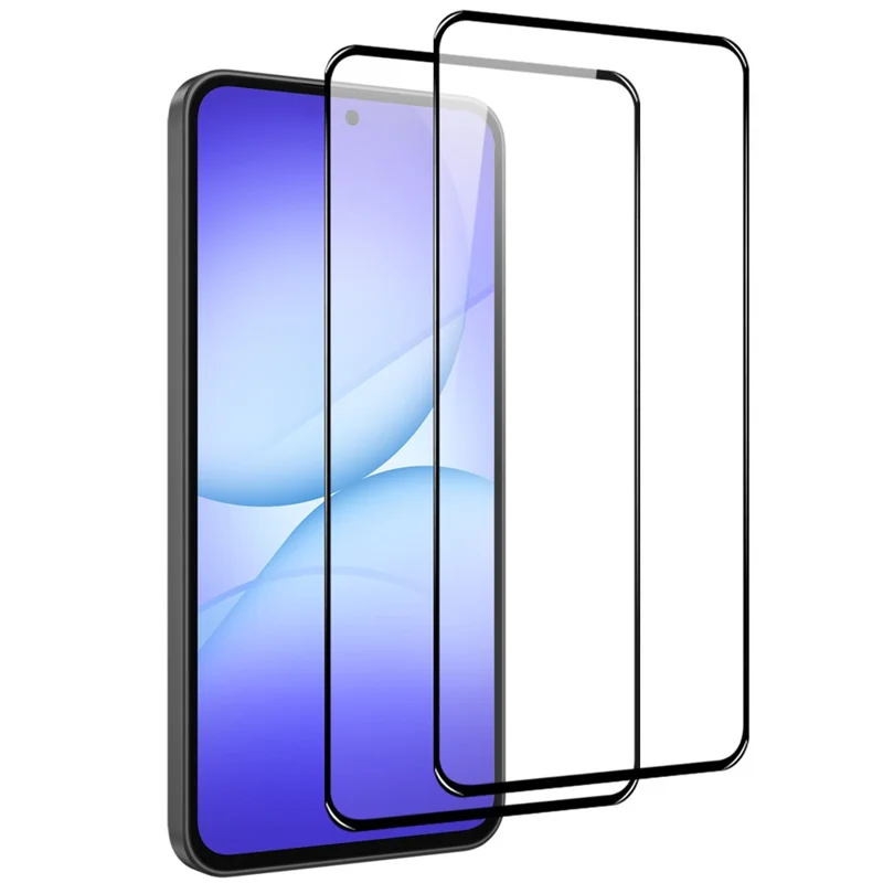 NORTHJO 2Pcs A+ For Samsung Galaxy A37 5G Screen Protector Full Coverage 0.3mm 2.5D High Aluminum-silicon Glass Silk Printing Film