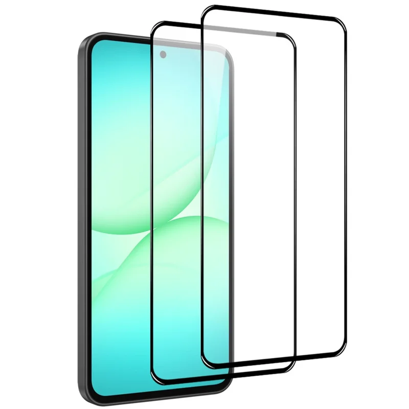 NORTHJO 2Pcs A+ For Samsung Galaxy A57 5G Screen Protector Full Coverage 0.3mm 2.5D High Aluminum-silicon Glass Silk Printing Film