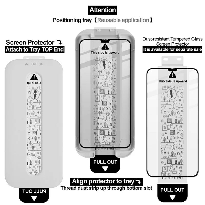 IMAK 3Pcs For iPhone 12 Pro Max Tempered Glass Full Screen Protector Full Glue Film with Dust-free Installation Tool