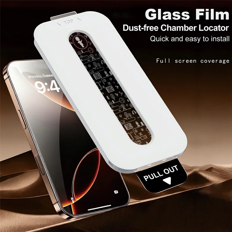 IMAK para iPhone 14 Pro Protector de Pantalla de Cristal Templado, Película de Adhesión Total con Herramienta de Instalación Sin Polvo
