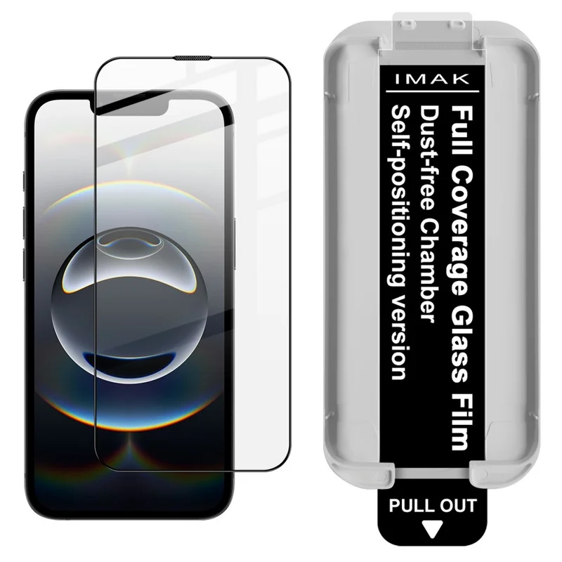 IMAK para iPhone 16e Protector de Pantalla de Cristal Templado, Película de Adhesión Total con Herramienta de Instalación Sin Polvo