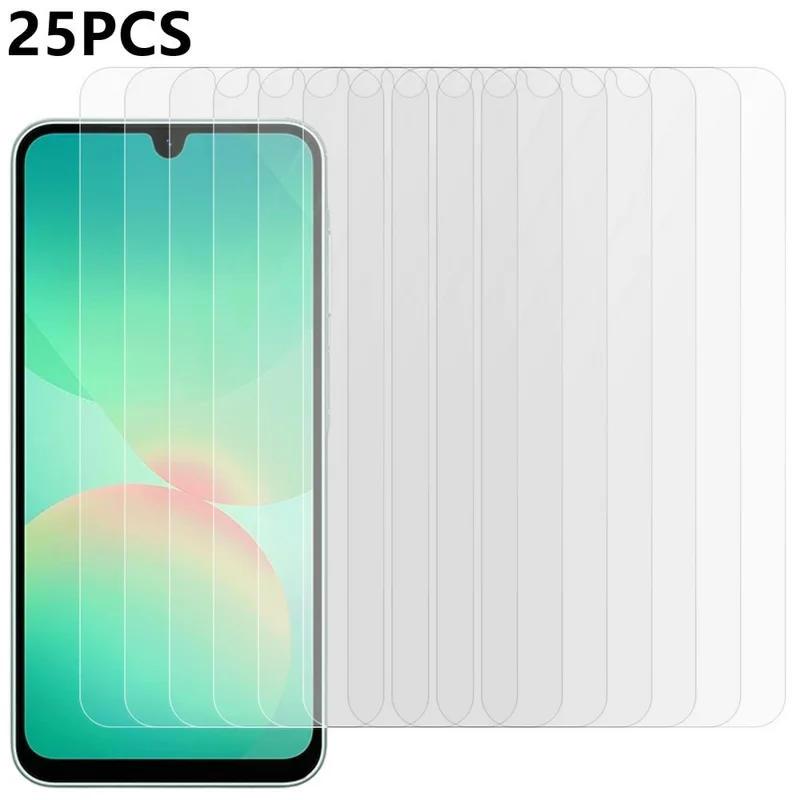 25Pcs For Samsung Galaxy A27 Screen Protector Full Glue Tempered Glass High Definition Film (NOT Complete Covering)