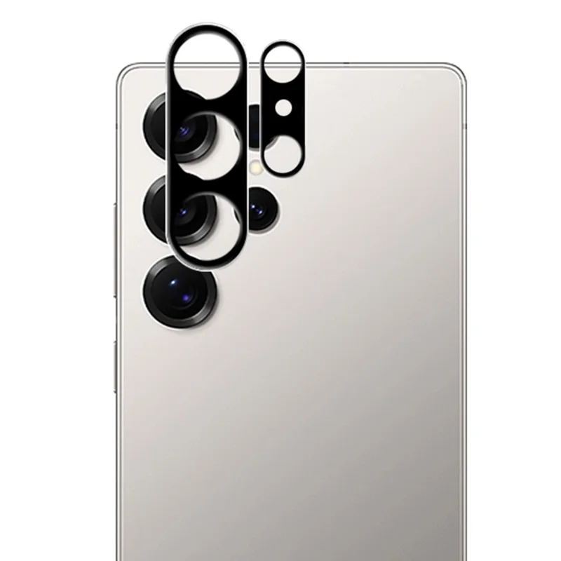 MOCOLO For Samsung Galaxy S26 Ultra Camera Lens Protector Silk Printing Tempered Glass Lens Film (Complete Covering) - Black