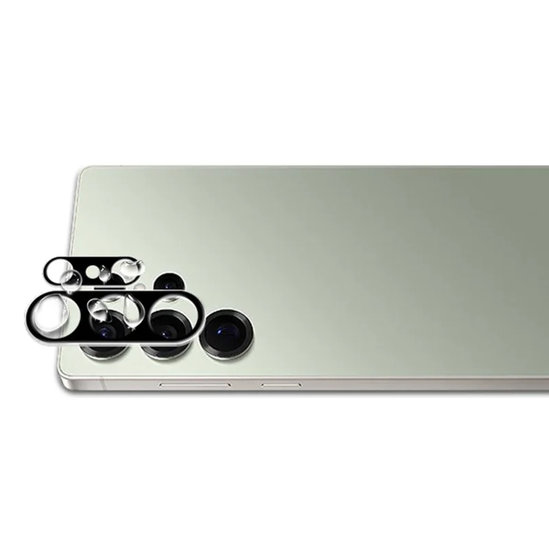 MOCOLO For Samsung Galaxy S26 Ultra Camera Lens Protector Silk Printing Tempered Glass Lens Film (Complete Covering) - Black