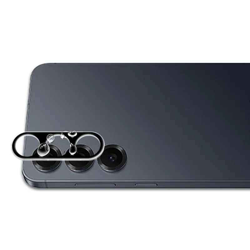 MOCOLO For Samsung Galaxy S26+ Camera Lens Protector Silk Printing Tempered Glass Lens Film (Complete Covering) - Black