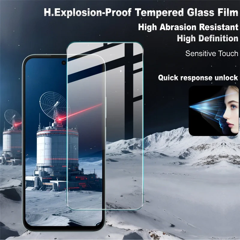 IMAK H Series Tempered Glass For Oppo A6x 5G / A6x 4G / OnePlus N6 4G Screen Protector Shatter-Proof Protection (Not Complete Coverage)