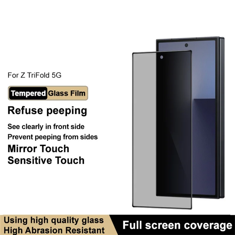 IMAK para Samsung Galaxy Z TriFold 5G Anti Espiões Proteção de Vidro Temperado Cobertura Total