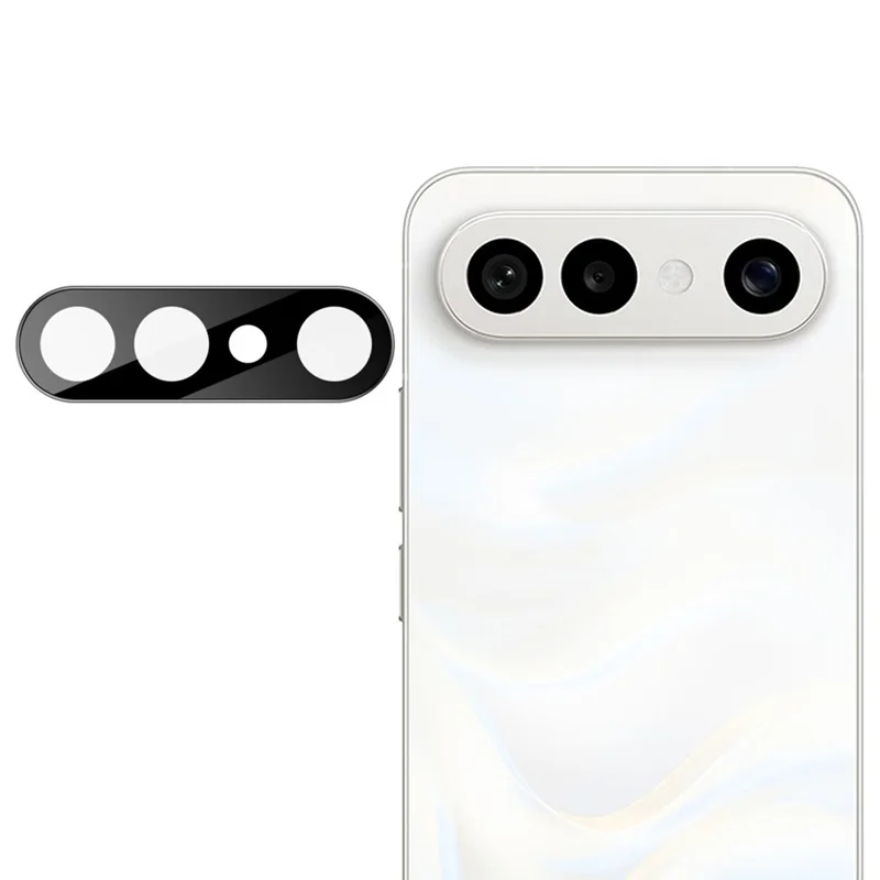 IMAK For vivo X300 FE 5G / S50 Pro mini 5G Camera Lens Protector Tempered Glass HD Clear Full Cover Lens Film (Black Version)