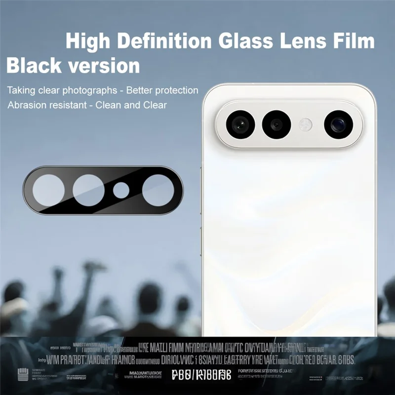 IMAK For vivo X300 FE 5G / S50 Pro mini 5G Camera Lens Protector Tempered Glass HD Clear Full Cover Lens Film (Black Version)