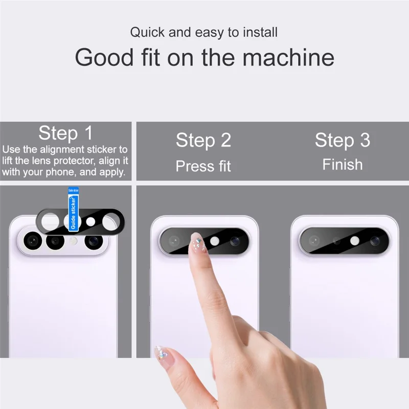 IMAK For vivo X300 FE 5G / S50 Pro mini 5G Camera Lens Protector Tempered Glass HD Clear Full Cover Lens Film (Black Version)