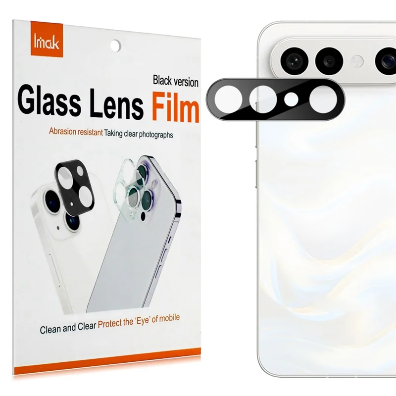 IMAK For vivo X300 FE 5G / S50 Pro mini 5G Camera Lens Protector Tempered Glass HD Clear Full Cover Lens Film (Black Version)