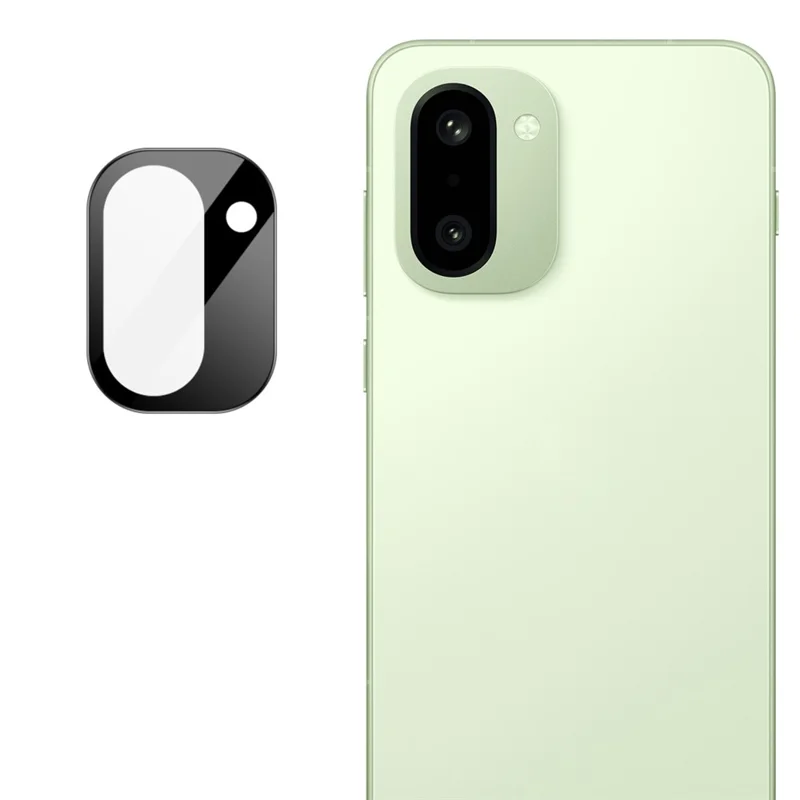 IMAK For OnePlus Ace 6T 5G  /  15R 5G Camera Lens Protector Tempered Glass HD Clear Full Cover Lens Film (Black Version)